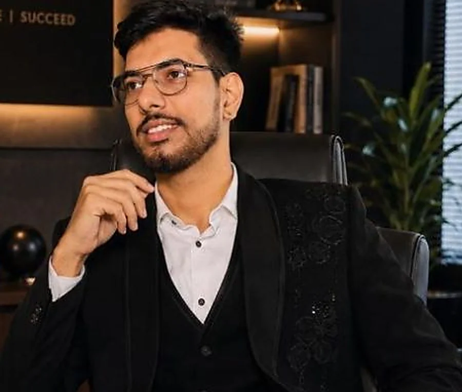 Lovish Madaan, founder of Digihandler, at the studio in Rohtak