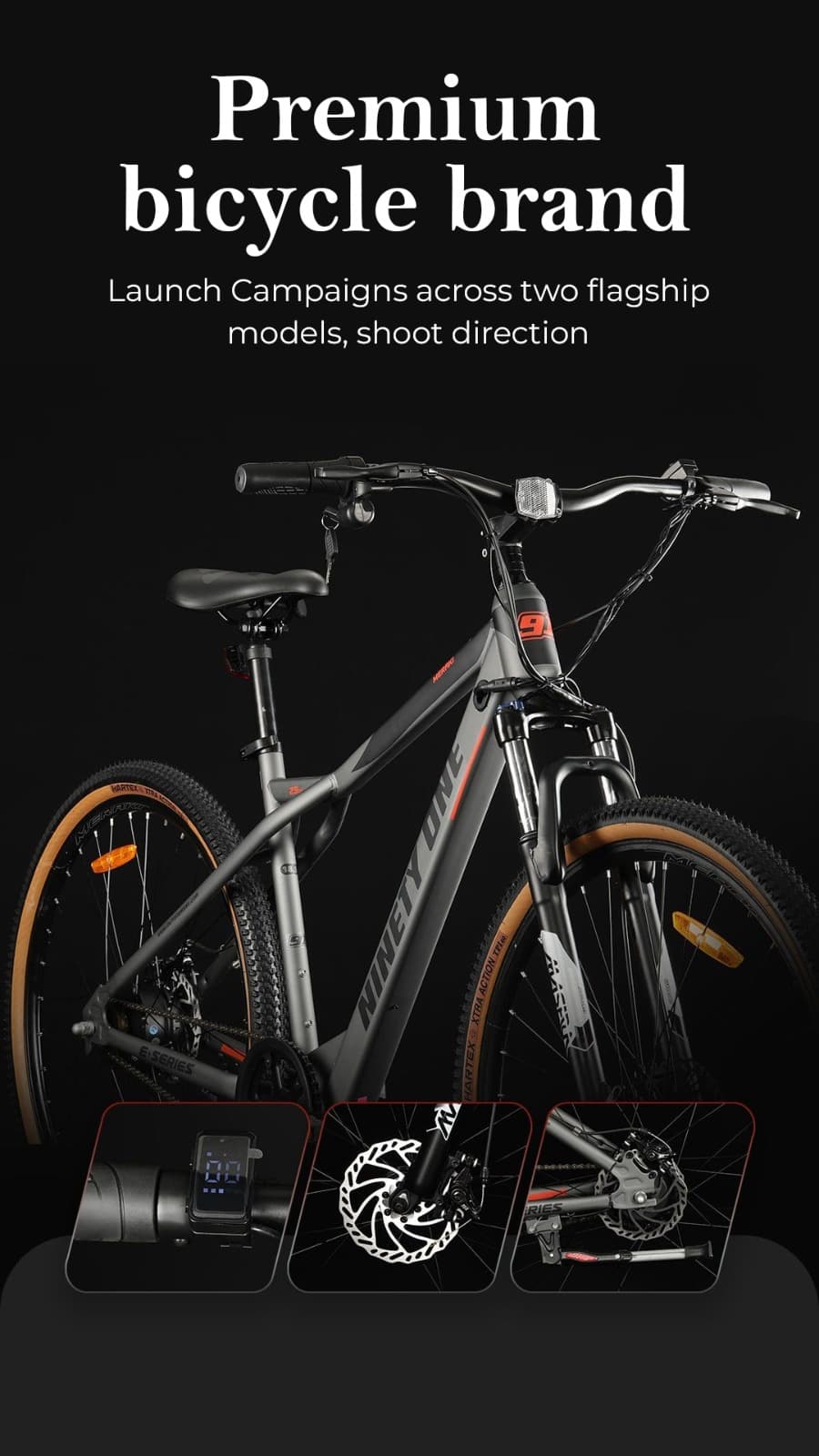 Premium bicycle brand campaign creative